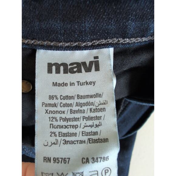 Mavi Jake Jeans Men Size 31x31* Slim Leg Mid Rise Dark Wash Stretch Denim - Picture 7 of 13